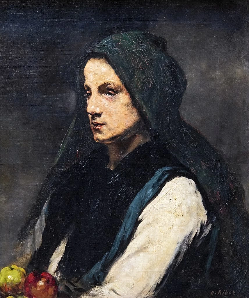 Augustin Théodule Ribot - 110, Ritratto di donna, Lyon, musée des Beaux, Arts